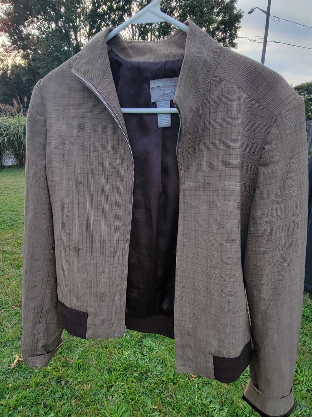 Dressy fall jacket zip up fully lined